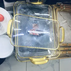 Transparent Melamine Trays Gold