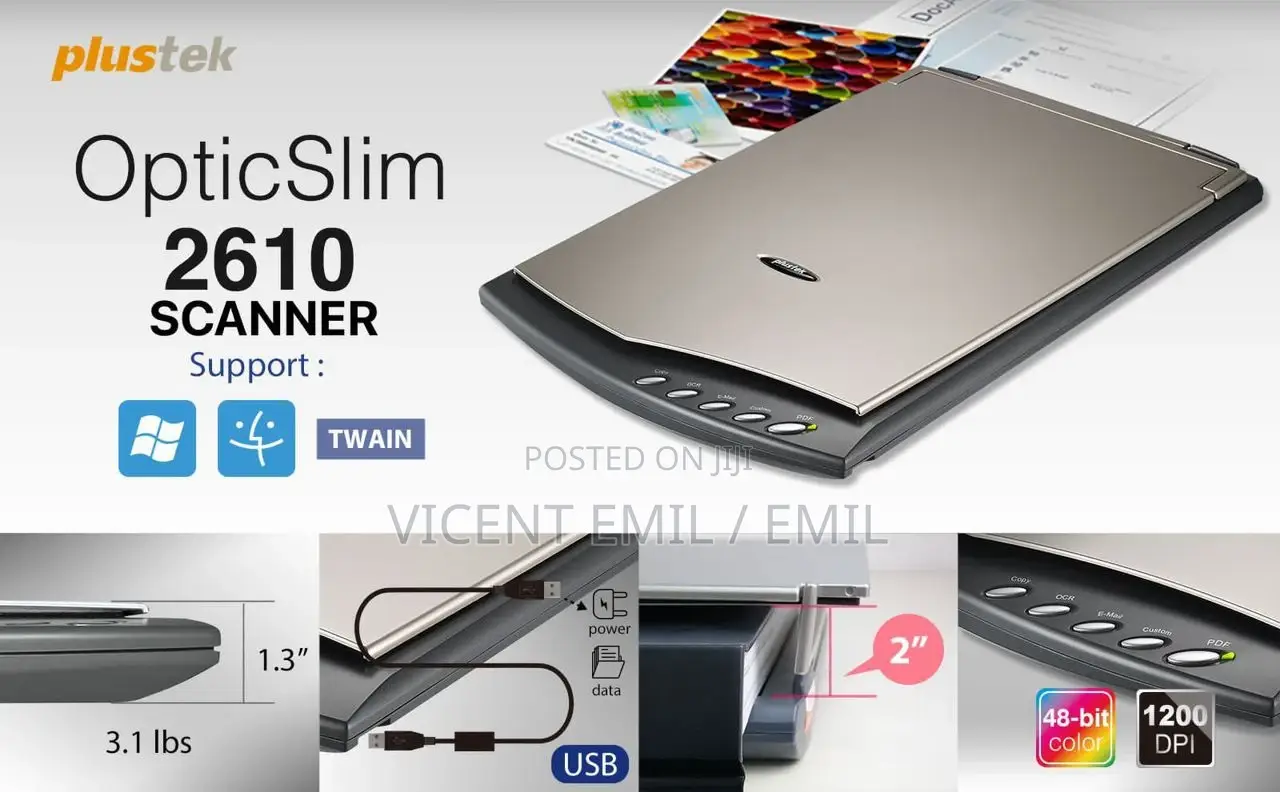 Portable Scanner Plustek Opticslim A4