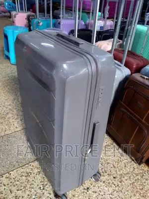 Original Plastic Rubber Suitcase.( Gray)