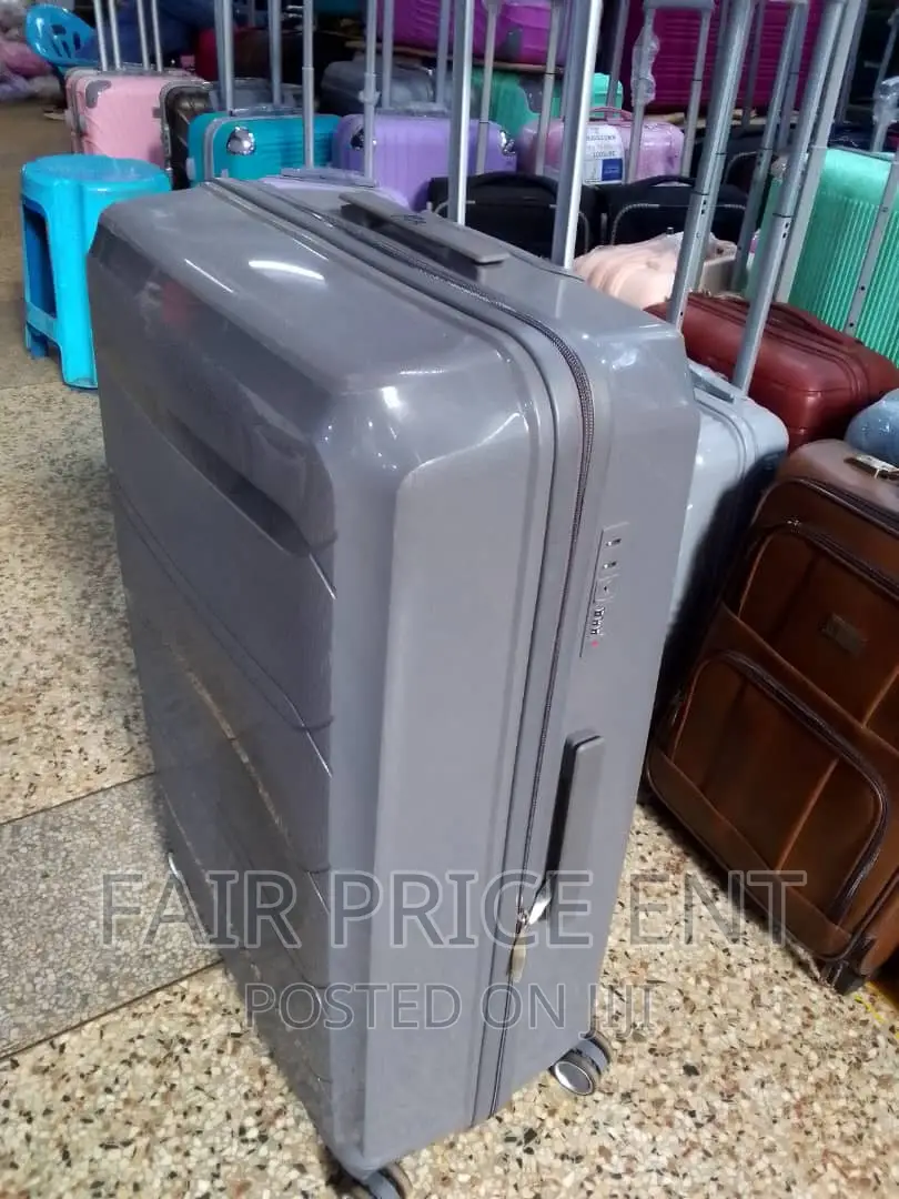 Original Plastic Rubber Suitcase.( Gray)