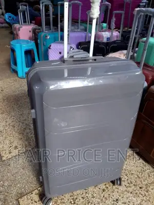 Original Plastic Rubber Suitcase.( Gray)