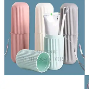 Portable Travel Toothbrush and Toothpaste Holder.