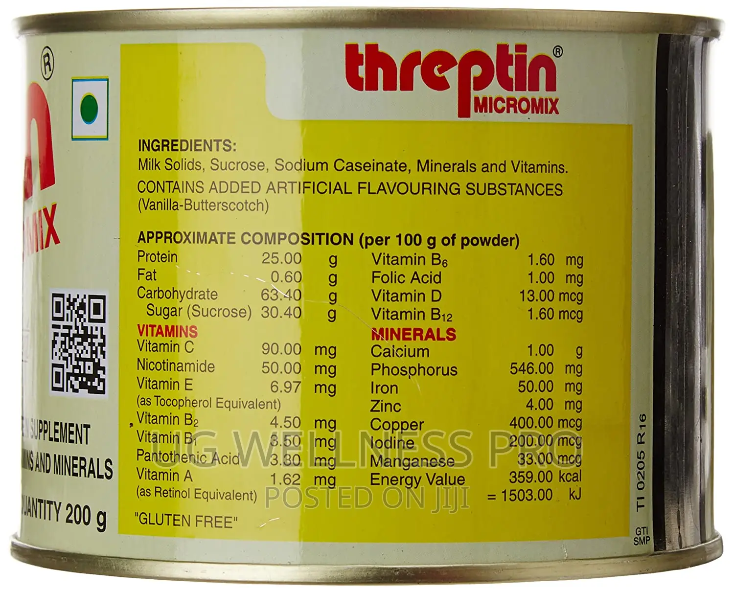 THREPTIN Micromix High Protein Milk Addon – 200 G (Vanilla)