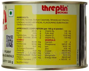 THREPTIN Micromix High Protein Milk Addon – 200 G (Vanilla)