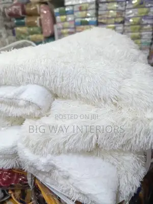 Cream Faux Fur Duvet 6pcs