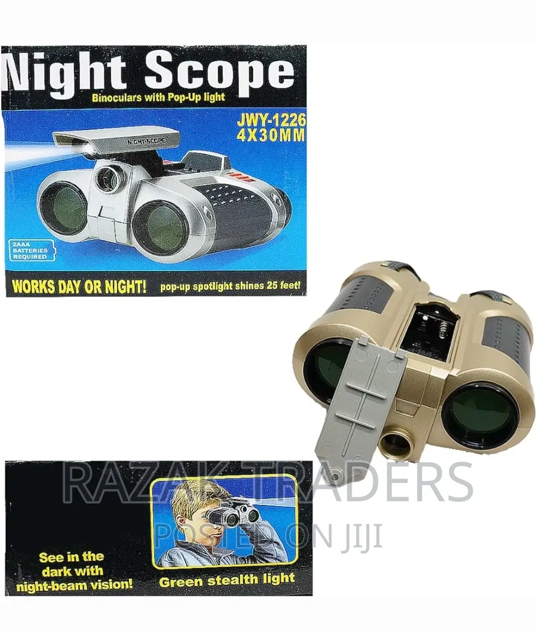 Night Scope Binoculars With Pop-Up Lights