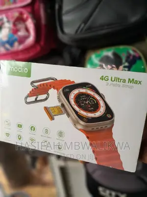 4G Ultra Max Smart Watch 64GB With a Simcard- 3 Pairs Strap