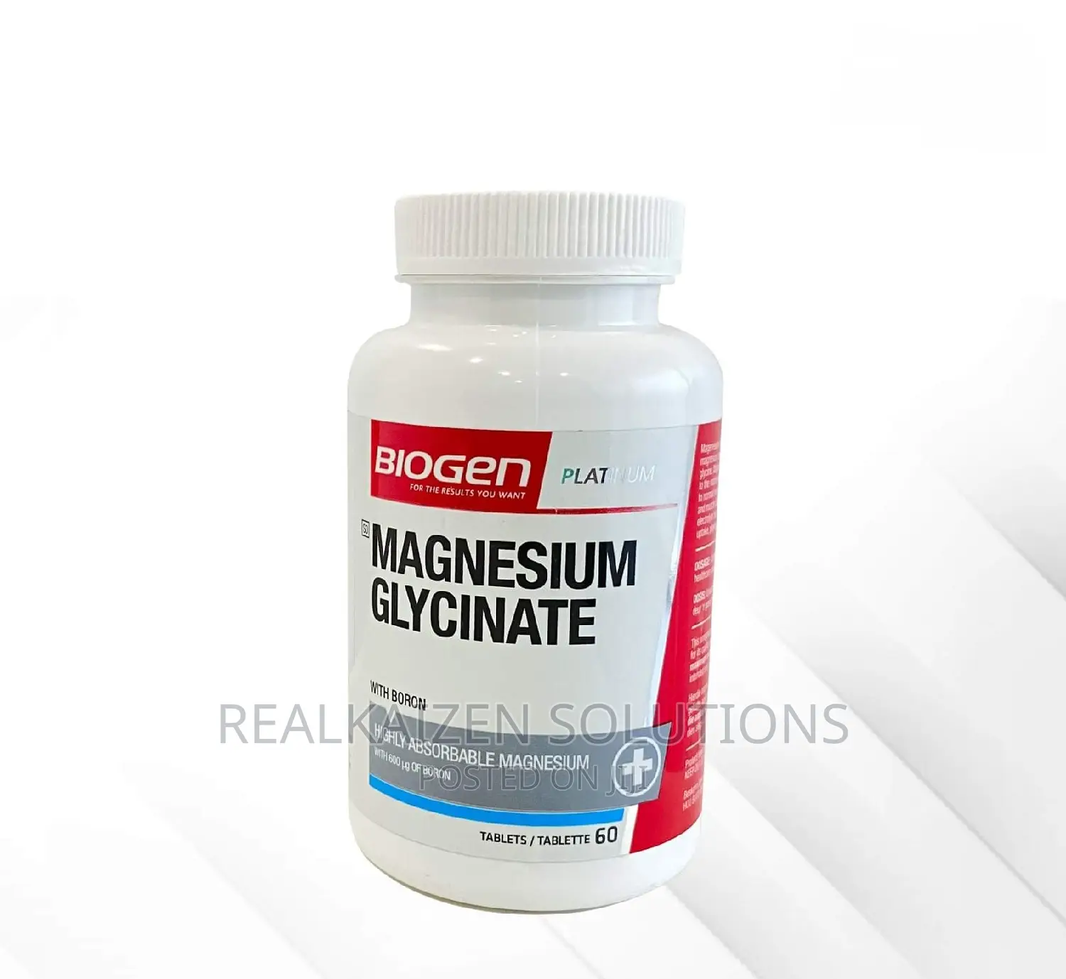 BIOGEN Platinum Magnesium Glycinate 60 Tablets