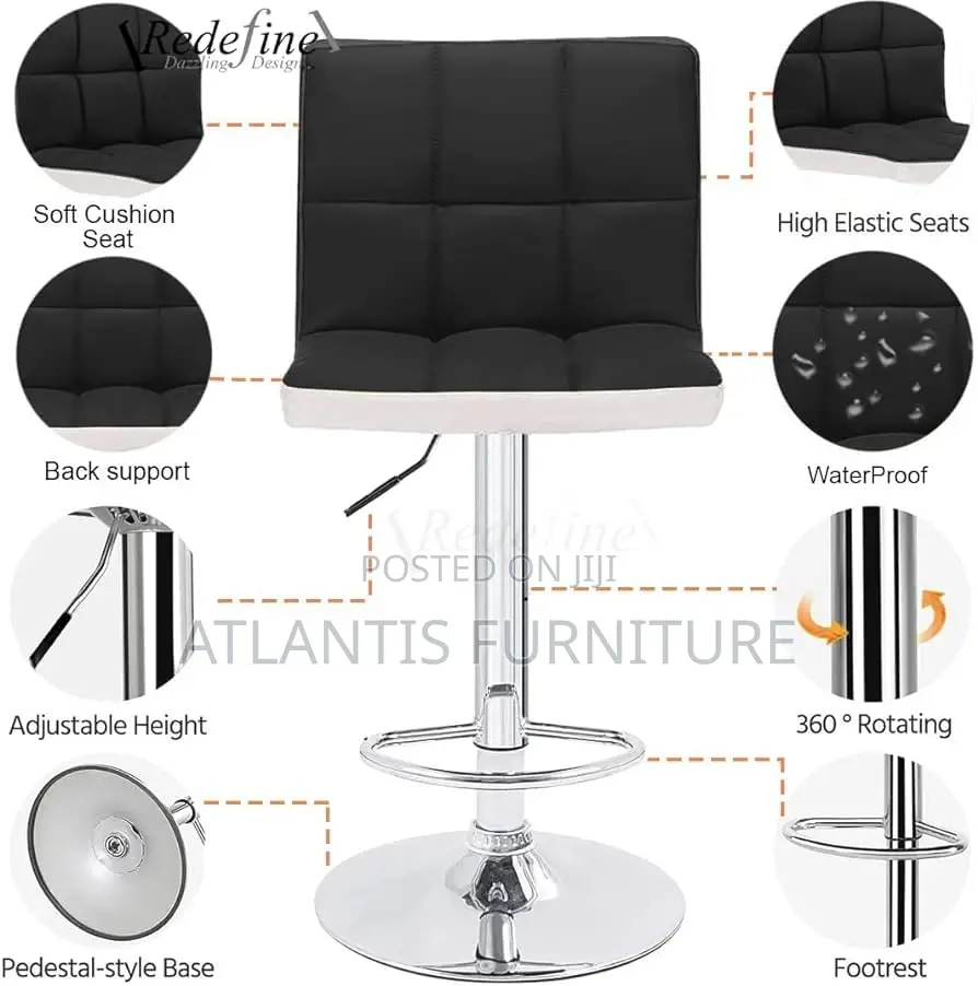 Black Restaurant Stool