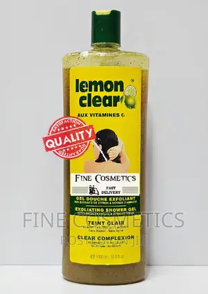 LEMON CLEAR Exfoliating Apricot Shower Gel Wiz Lemon Extract