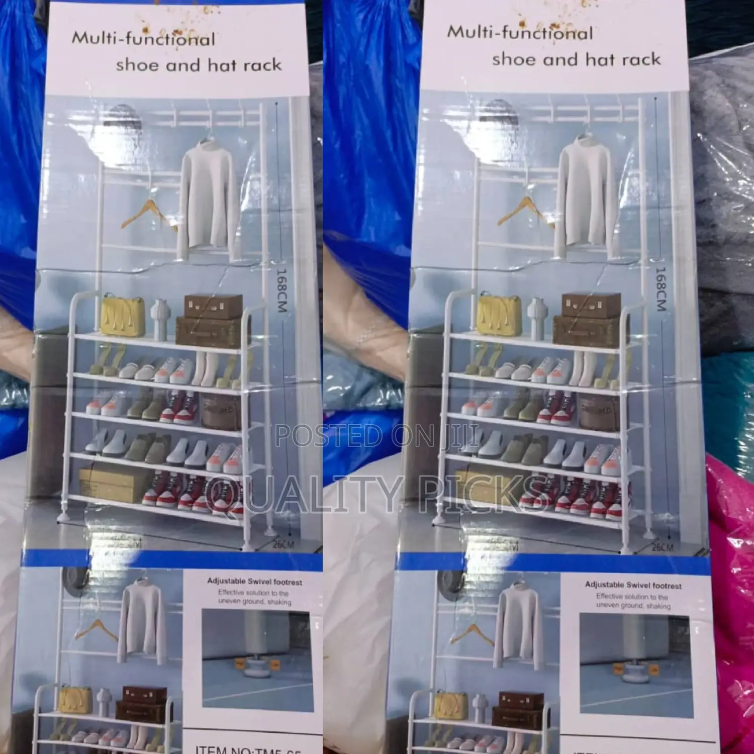 Brand Shoe and Hat Rack
