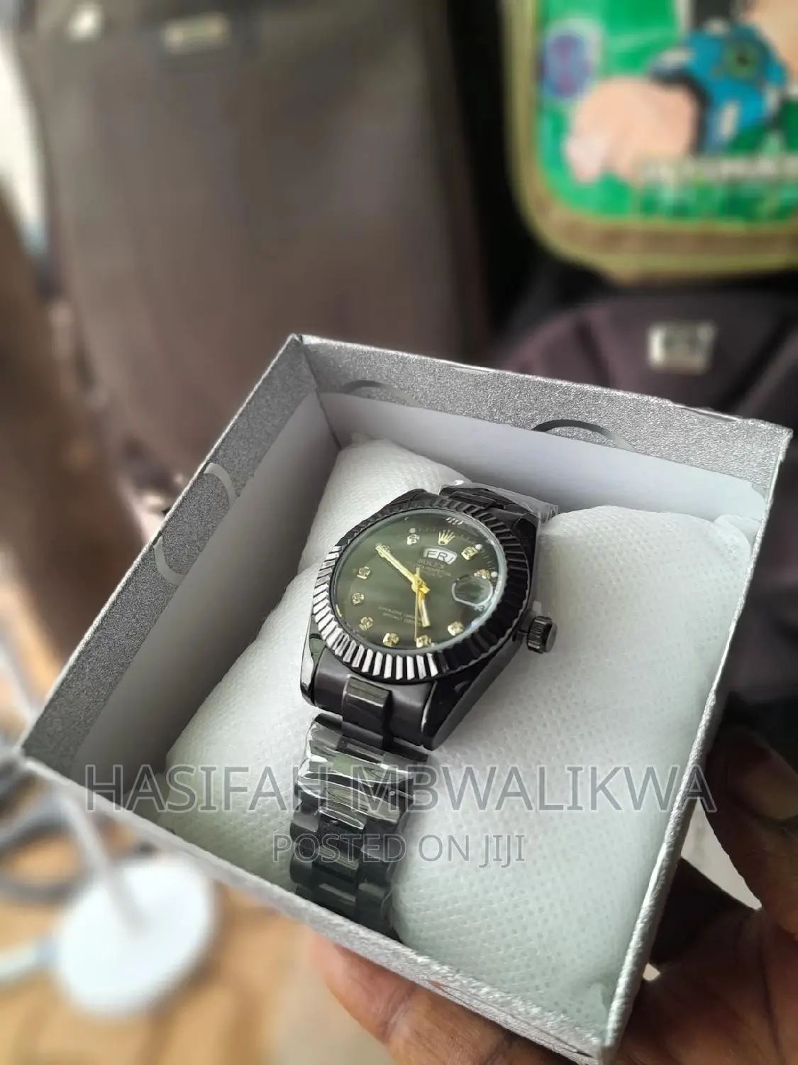 Black Rolex Ladies Watch With a Gift Box