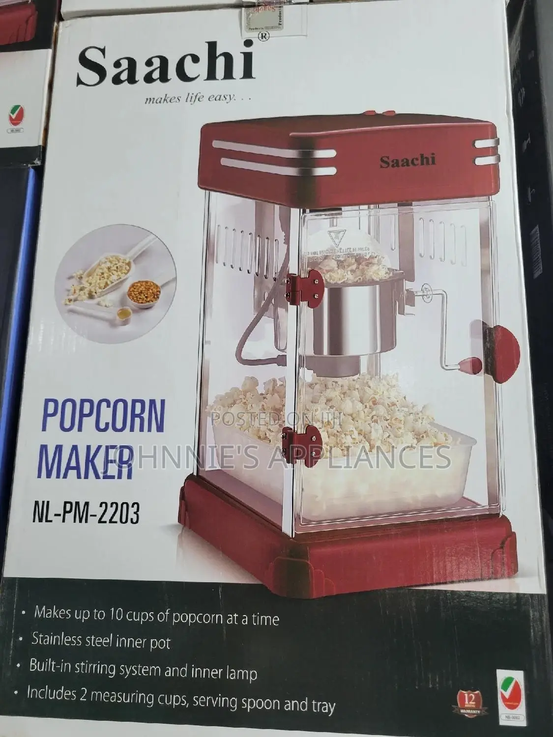 Multifunctional Powerful Popcorn Maker Machine