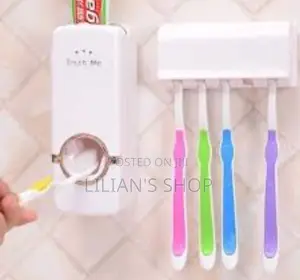 Wall Mount Toothpaste Despenser and Tooth Brush Holder
