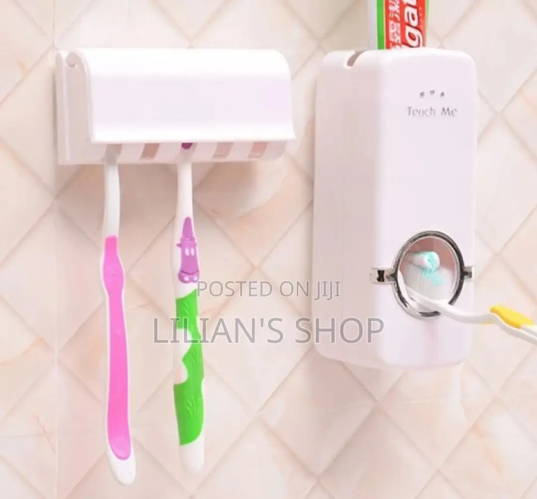 Wall Mount Toothpaste Despenser and Tooth Brush Holder