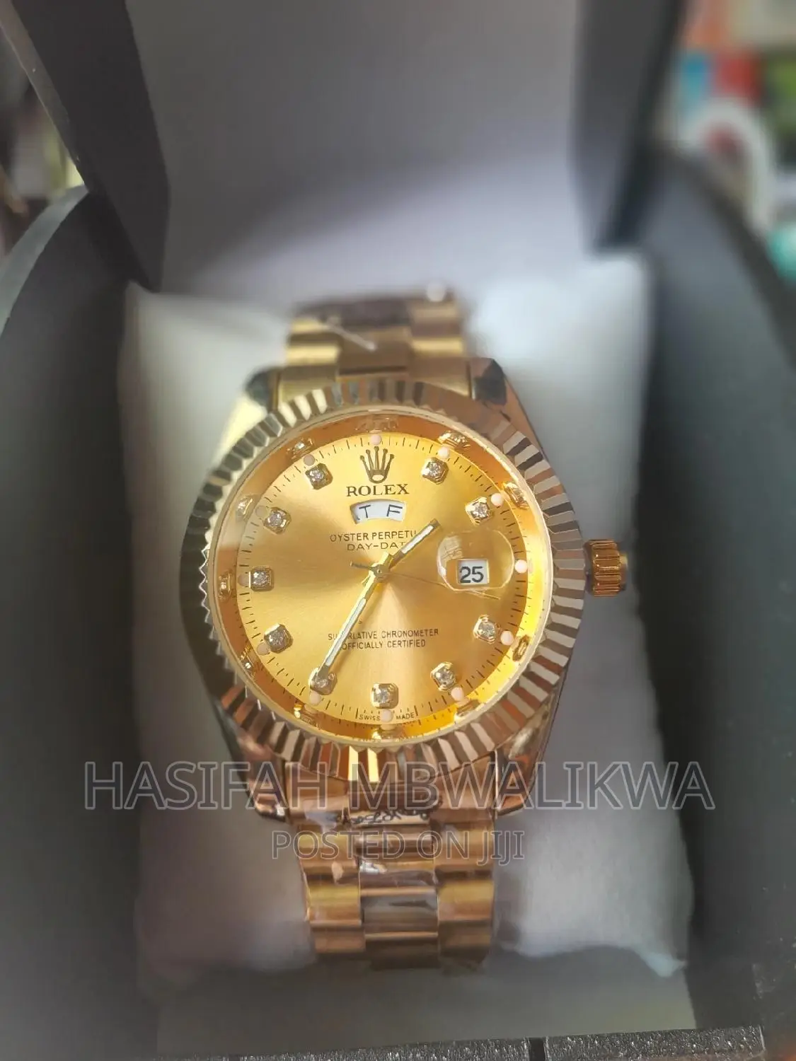 Golden Rolex Men's Watch With a Gift Box