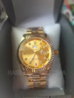 Golden Rolex Men's Watch With a Gift Box