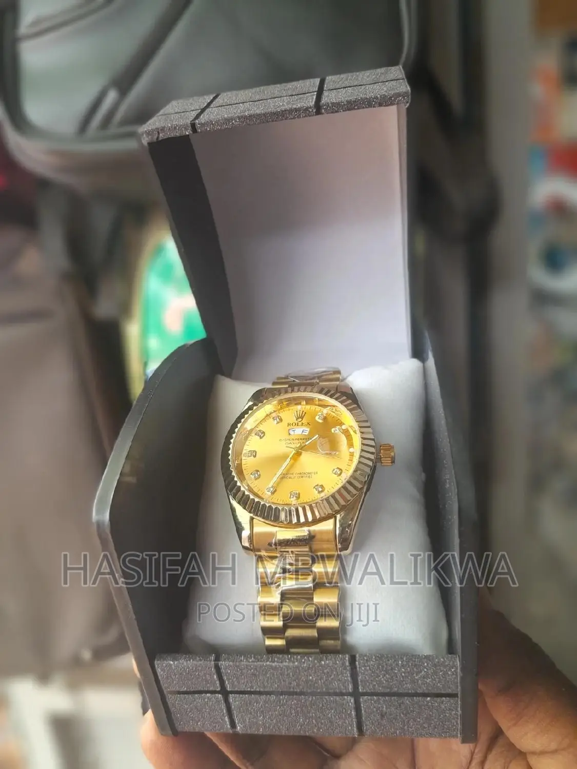 Golden Rolex Men's Watch With a Gift Box