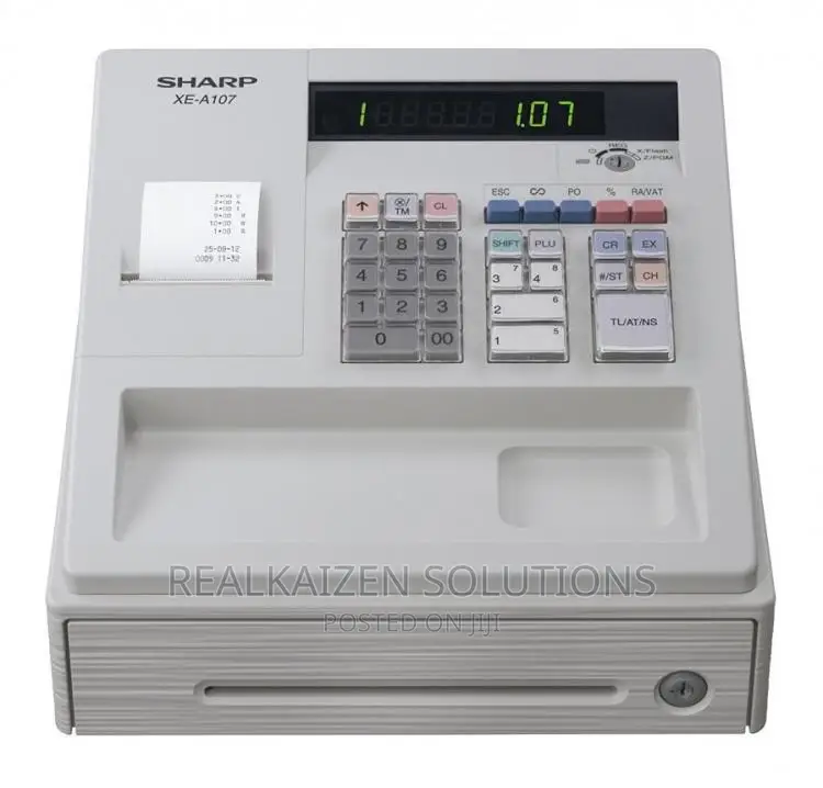 SHARP Digital White Electronic Cash Register