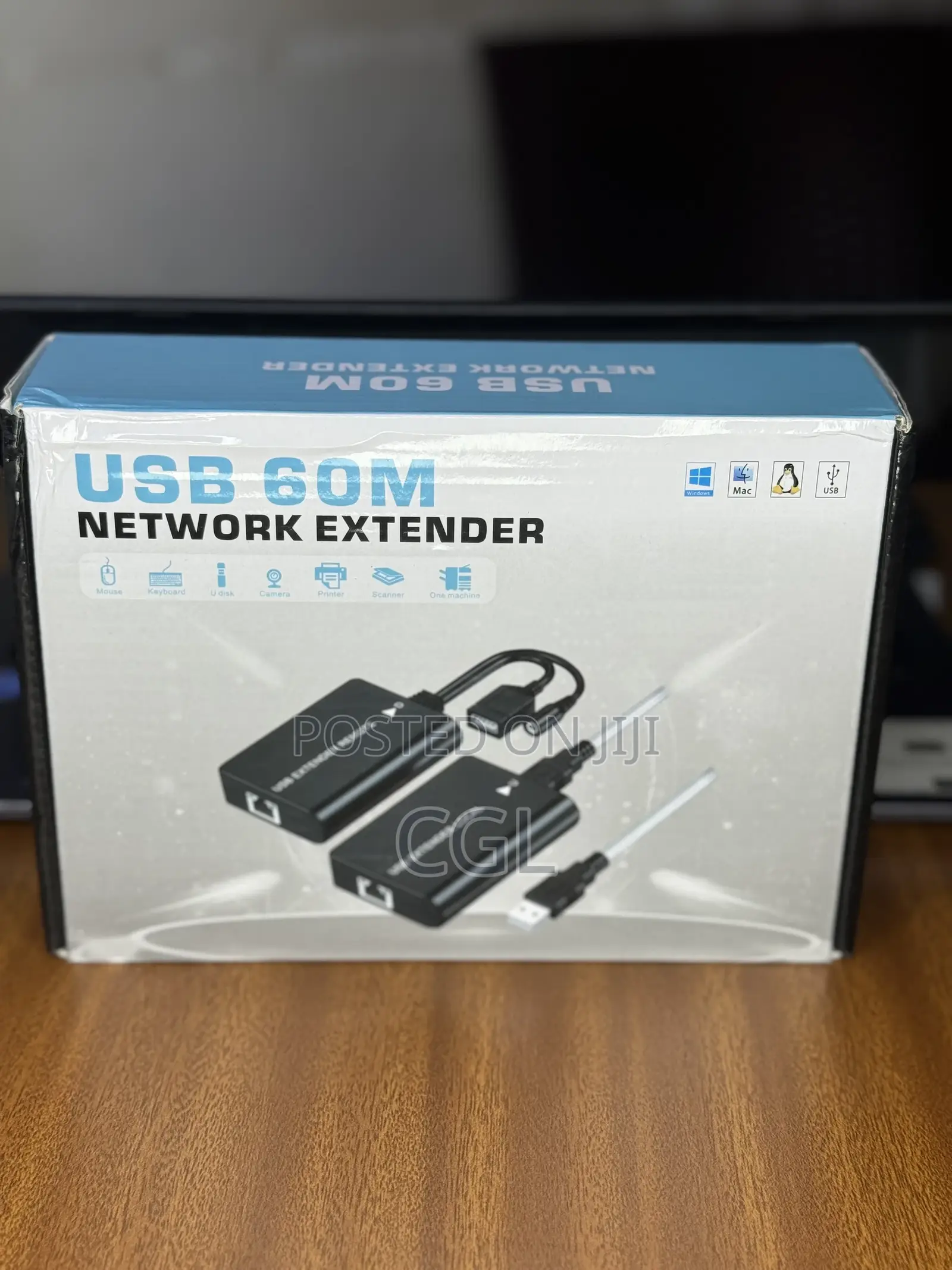 Usb 60m Ethernet Extender Over Cat6 Rj45