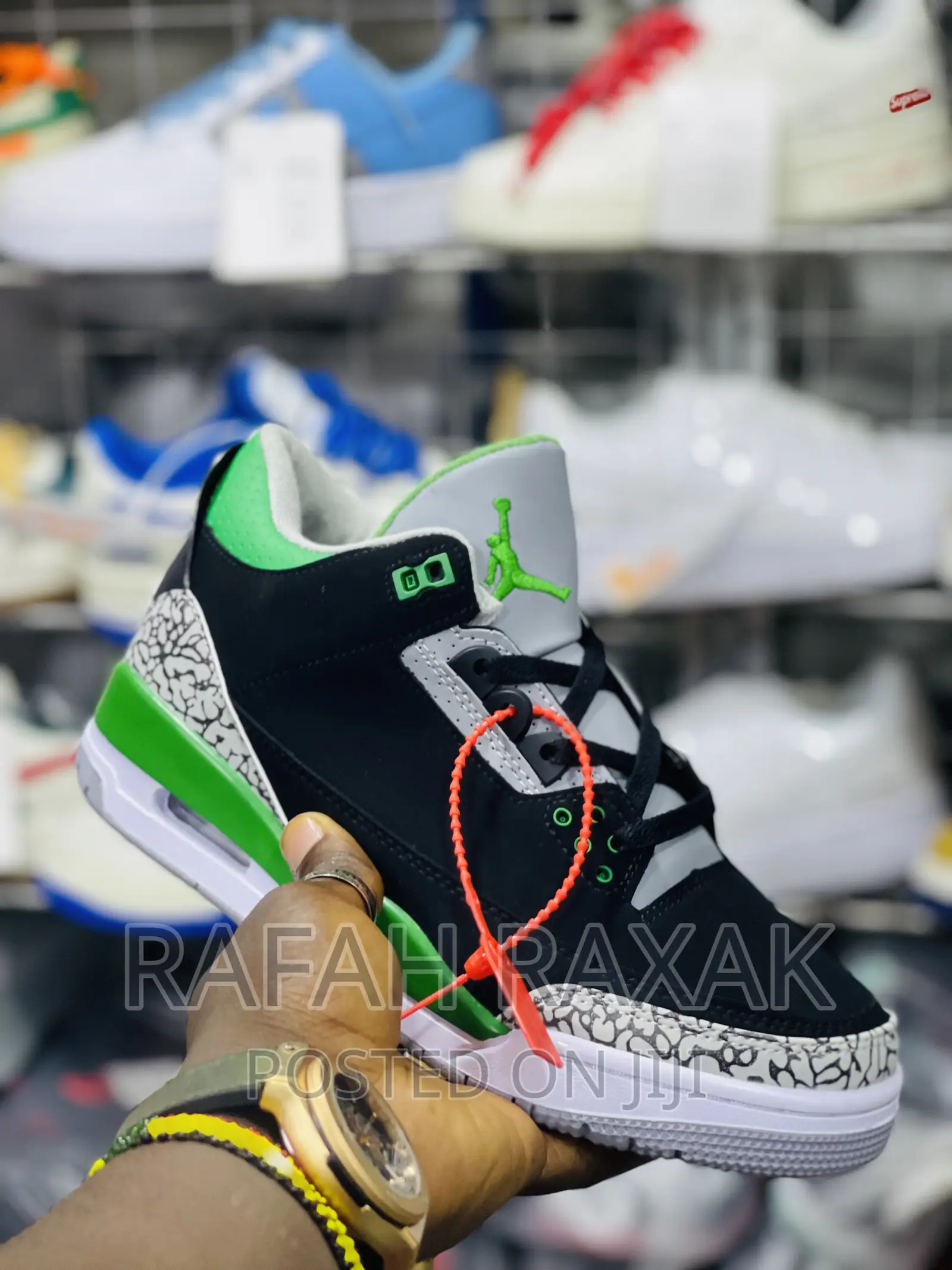 Original Nike Air Jordan 3 Retro Pine Green Black