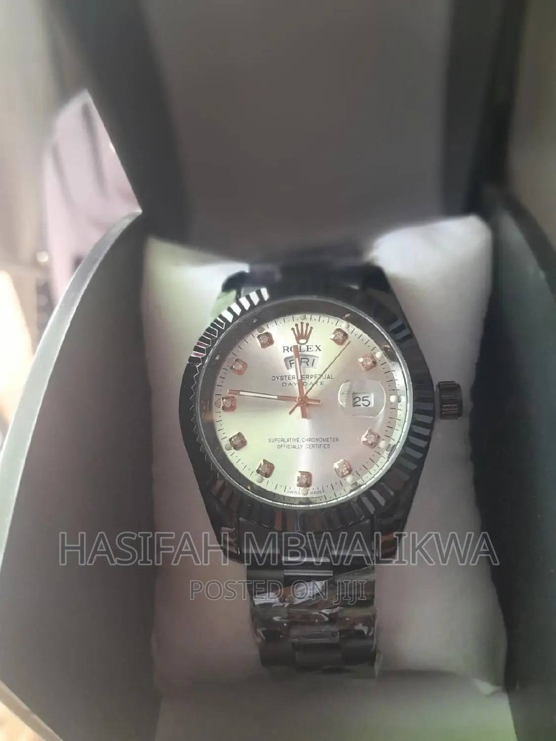 Black Rolex Men's Watch With a Gift Box