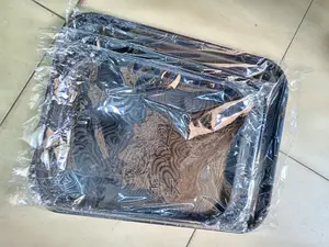 Black Tray Set of 3pcs