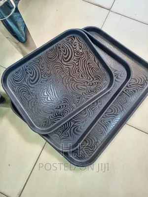 Black Tray Set of 3pcs