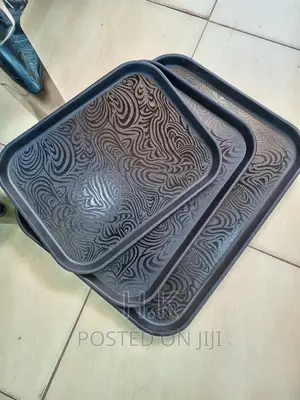 Black Tray Set of 3pcs
