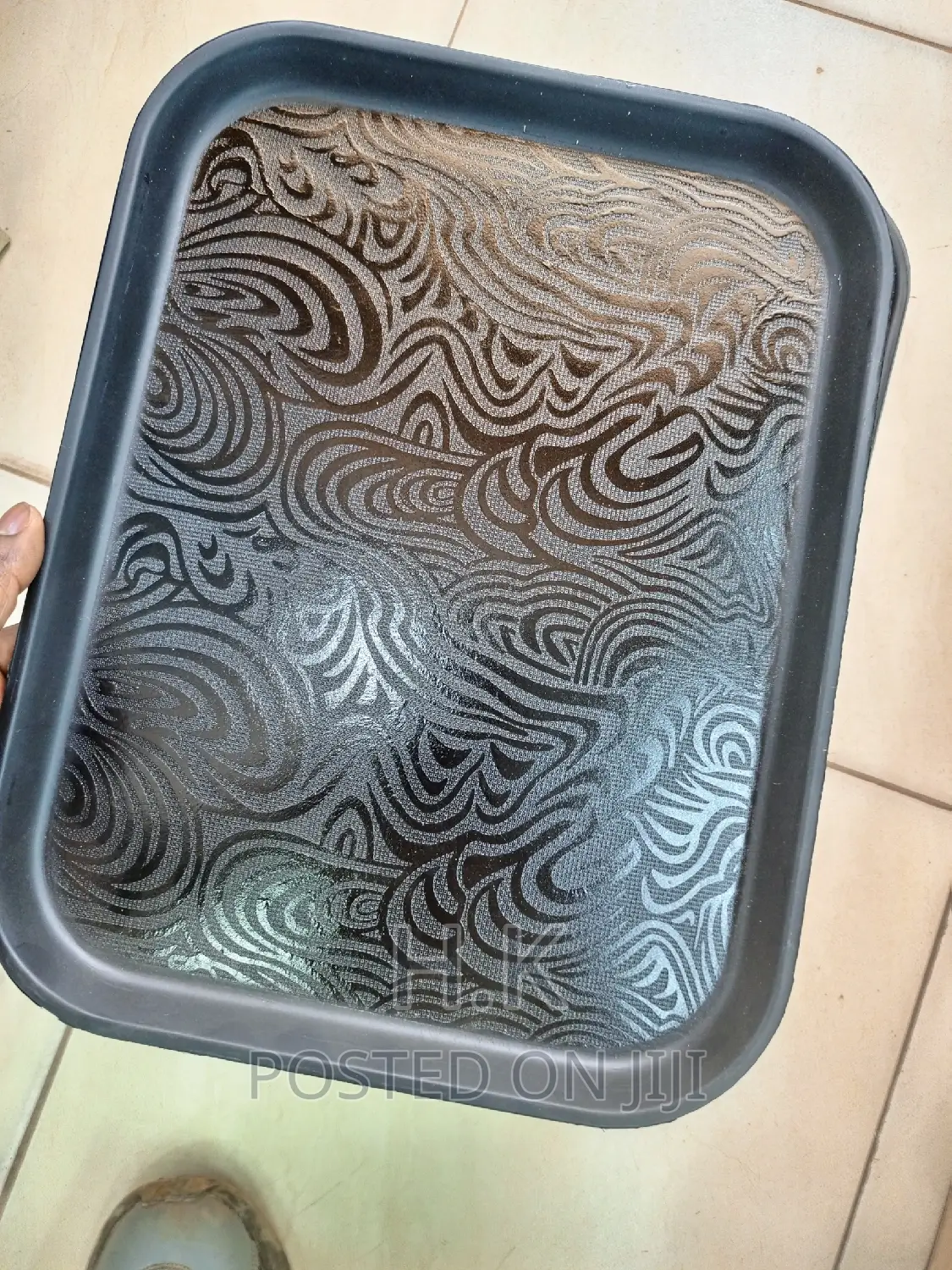 Black Tray Set of 3pcs