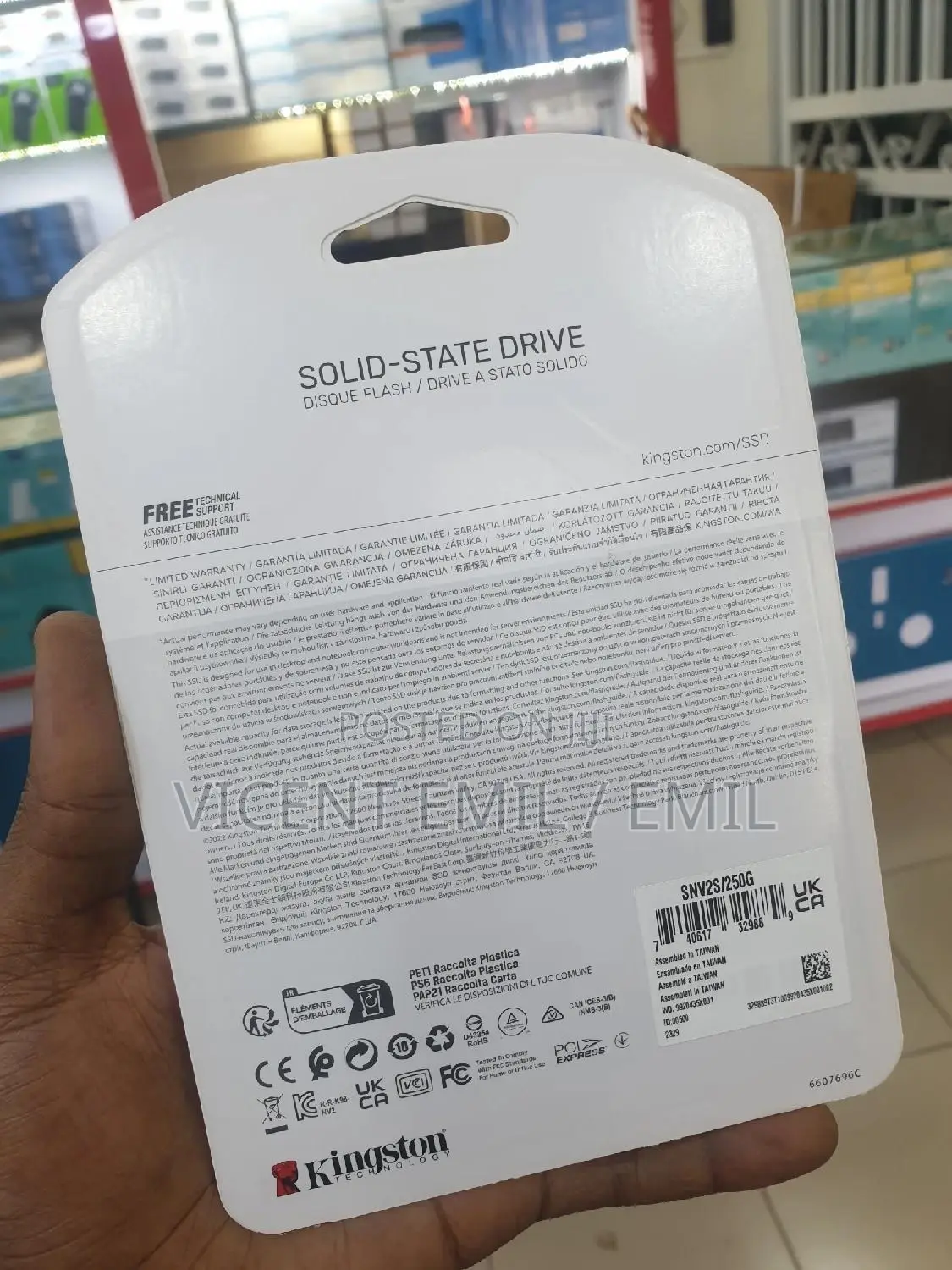 Kingston 250GB SSD M.2 Nmve Pcie 4.0