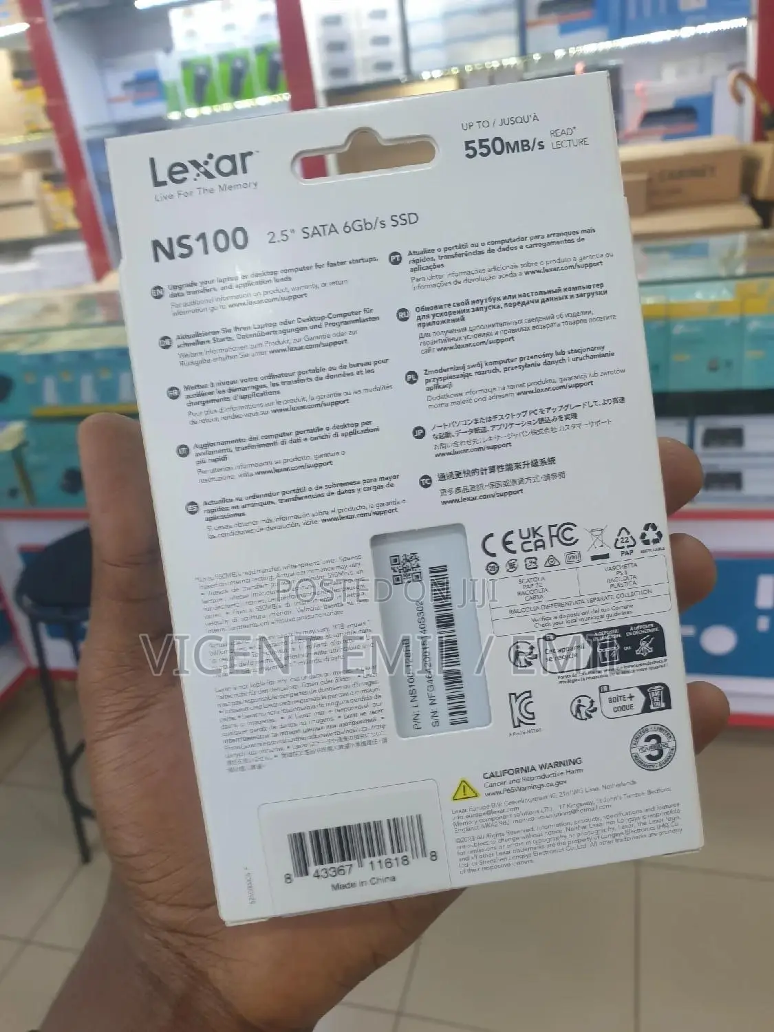 Lexar 128gb SSD Sata 6gb/S 2.5"