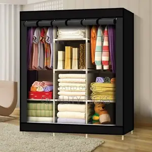 Metallic Poles Portable Wardrobe