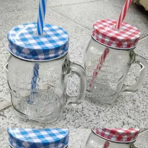 Brand Mug Glass With Cover