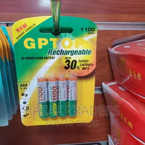 GP Top Rechargeable Batteries AAA