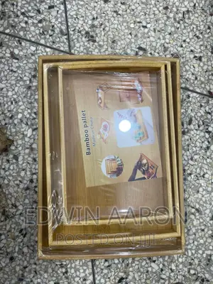 Wooden Tray Set 3pcs