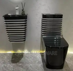 Black Strip Lined Ceramics