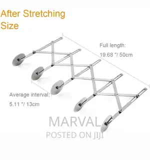 5 Wheel Pastry Cutter Stainless Steel Cutter Expandable