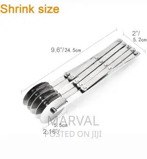 5 Wheel Pastry Cutter Stainless Steel Cutter Expandable