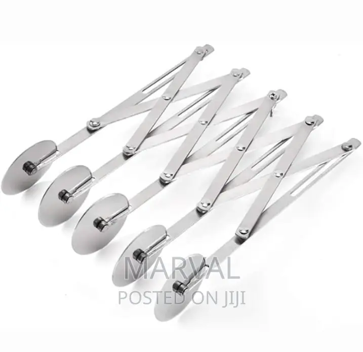 5 Wheel Pastry Cutter Stainless Steel Cutter Expandable