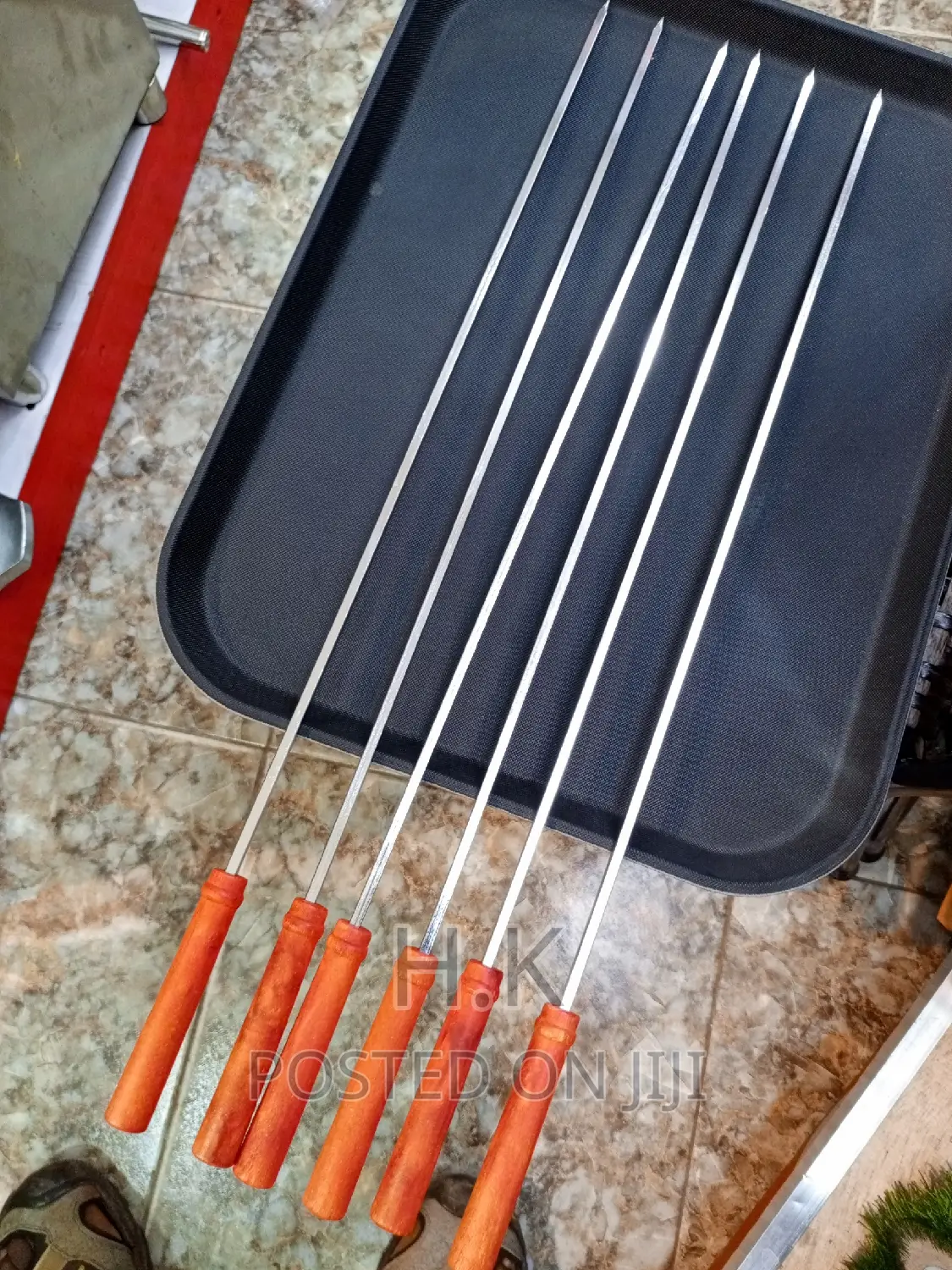 6pc Heavy Duty Long Barbecue Skewers( Highly Durable )