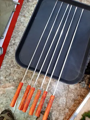 6pc Heavy Duty Long Barbecue Skewers( Highly Durable )