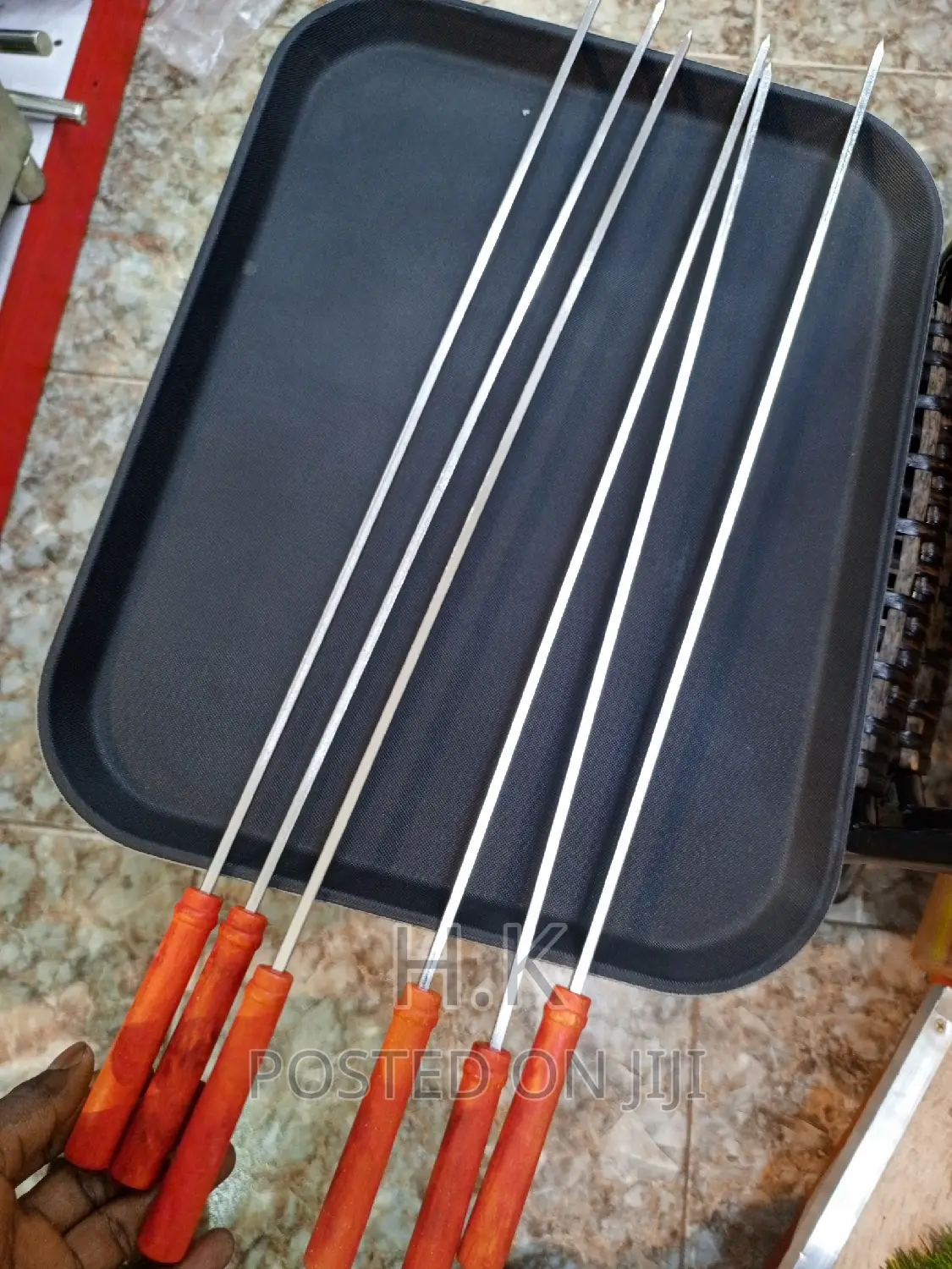 6pc Heavy Duty Long Barbecue Skewers( Highly Durable )
