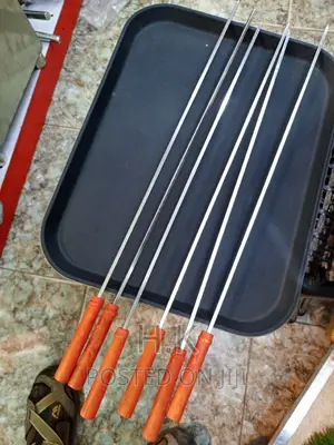 6pc Heavy Duty Long Barbecue Skewers( Highly Durable )
