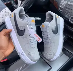 Original Unisex Grey Nike Air Force 1 Double Swoosh Sneaker