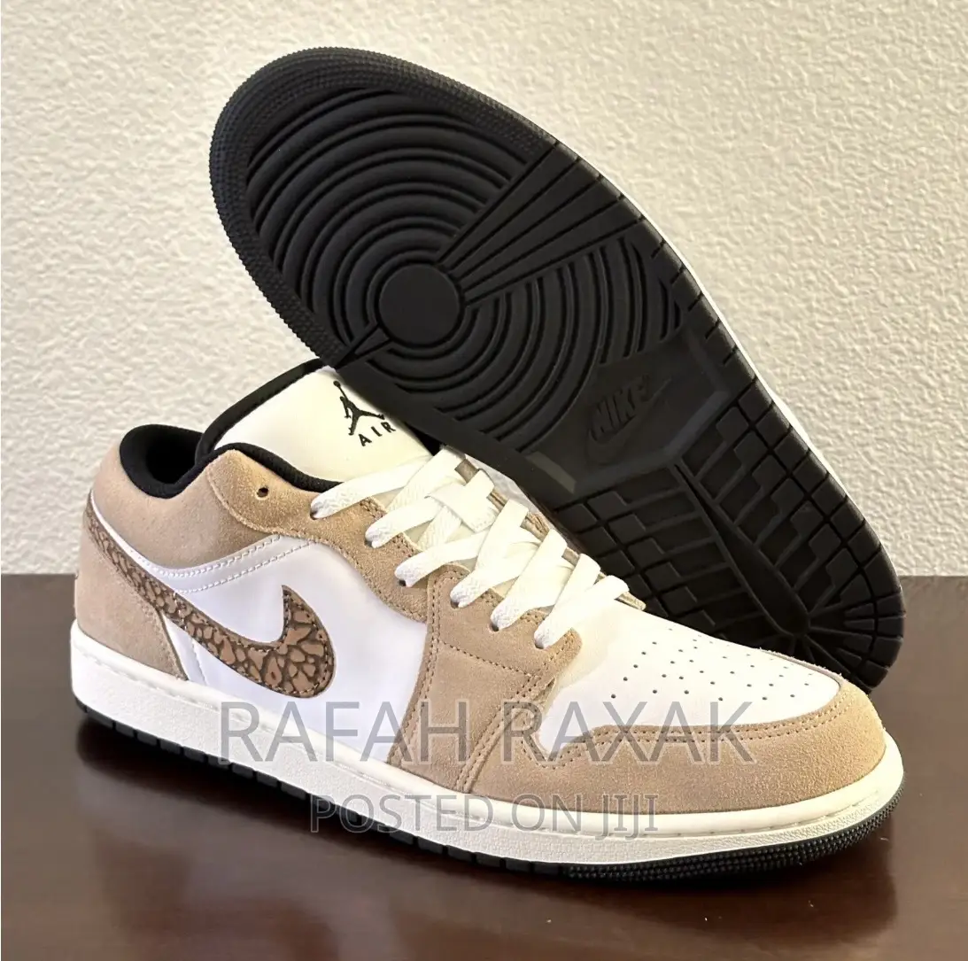 Original Nike Air Jordan 1 Low SE Brown Elephant Sneaker