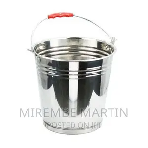 10L Stainless Steel Water Milk Bucket Dairy Pail, Silver