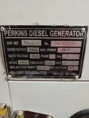 Perkins Diesel Generator 30kv