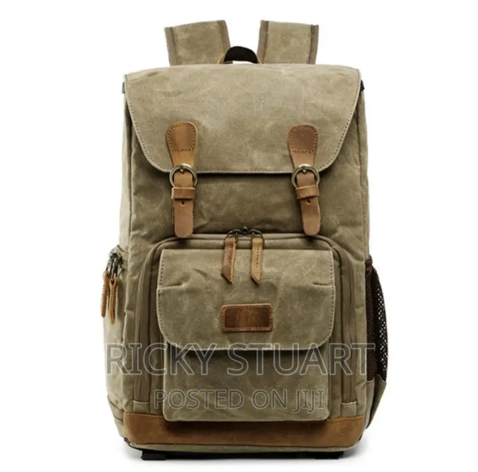 Large Capacity Canvas Camera Backpack