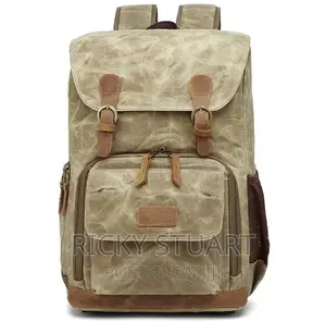 Large Capacity Canvas Camera Backpack